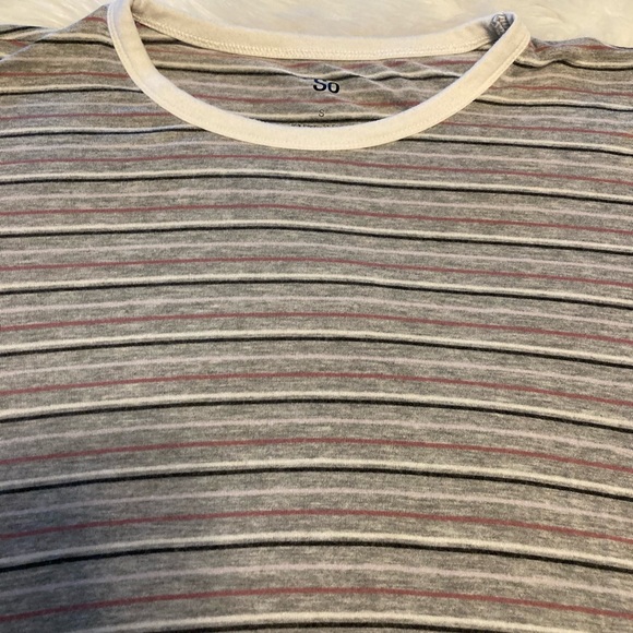 🔴Gray striped top by SO - Picture 2 of 6